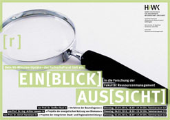 Plakat zur Ringvorlesung mit gro&szlig;er Lupe