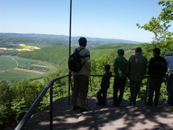 Blick von der Eichsfelder Teufelskanzel auf die Werra-Schleife