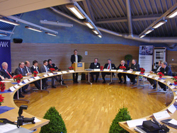 Festakt zu Gr&uuml;ndung der Hochschulstiftung HAWK im Senatssaal in Hildesheim