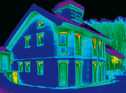 Aufnahme mit einer W&auml;rmebildkamera